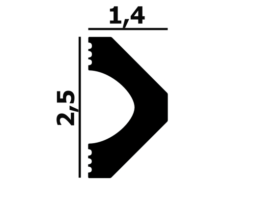Молдинг P134