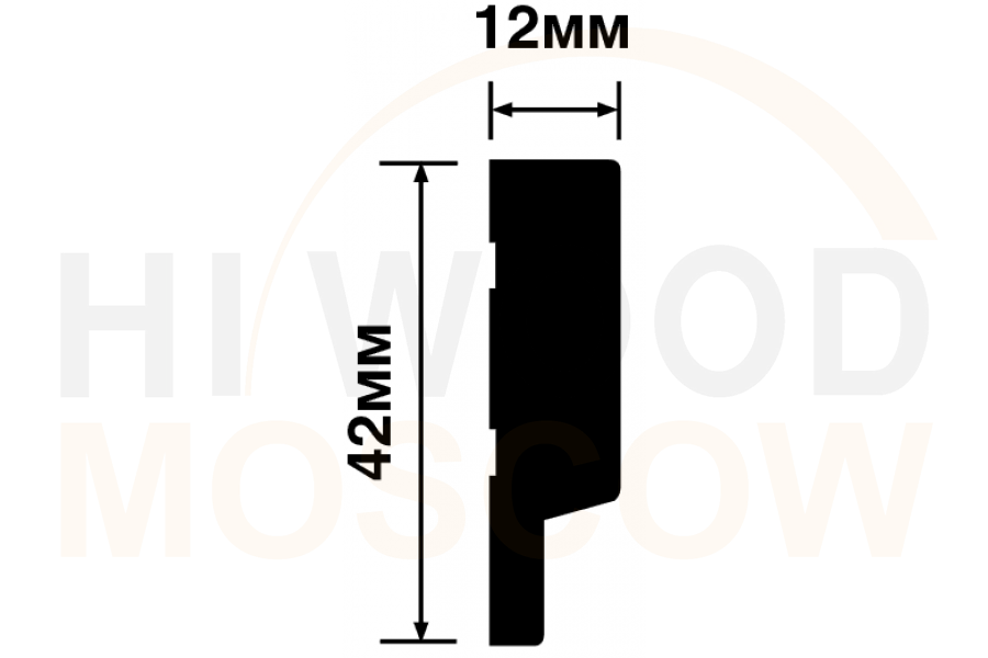 Финишный молдинг HIWOOD LF124A BR395