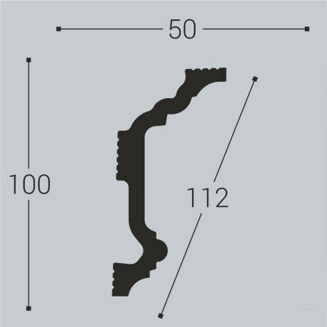 Карниз  XPS К 4 (100х50)