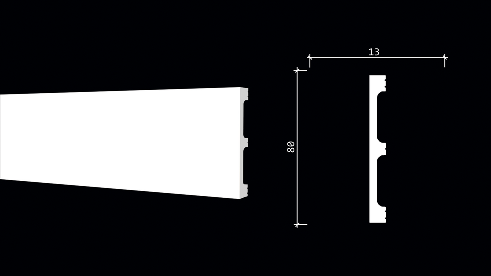 DD708/Плинтус (80х13x2000мм)