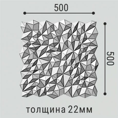 Панель стеновая  Polymer СП 15 500*500