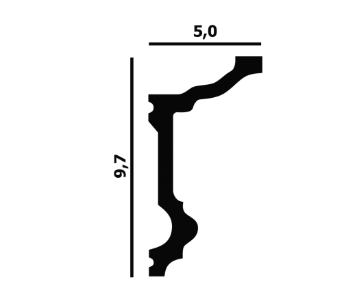 Карниз P90