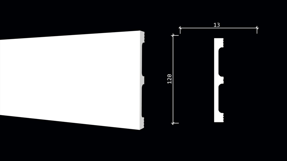 DD710 Плинтус (120х13x2000мм)